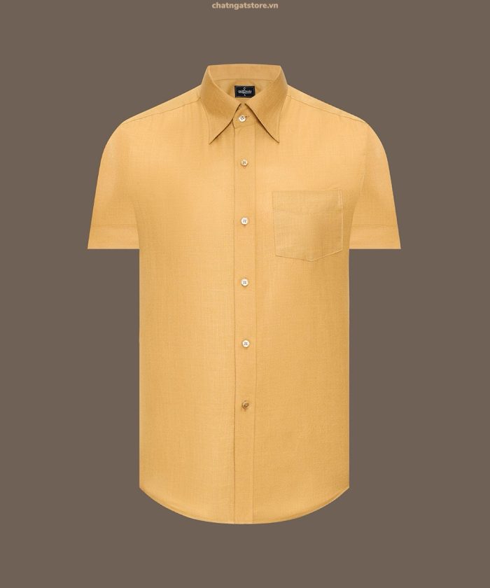 SƠ MI CỘC TAY VÀNG MUSTARD