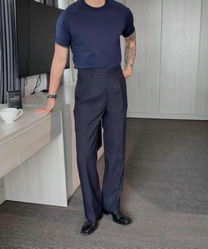 QUẦN ỐNG RỘNG NAVY T12