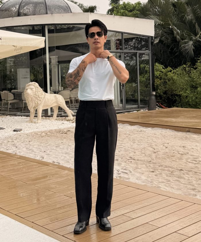 QUẤN ỐNG RỘNG ĐEN T12