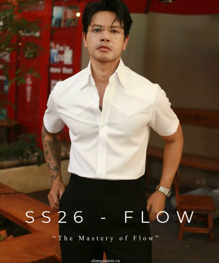 SƠ MI CỘC TAY TRẮNG