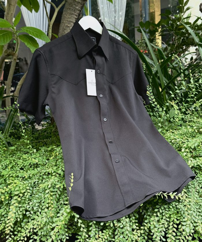 SƠ MI CỘC TAY ĐEN