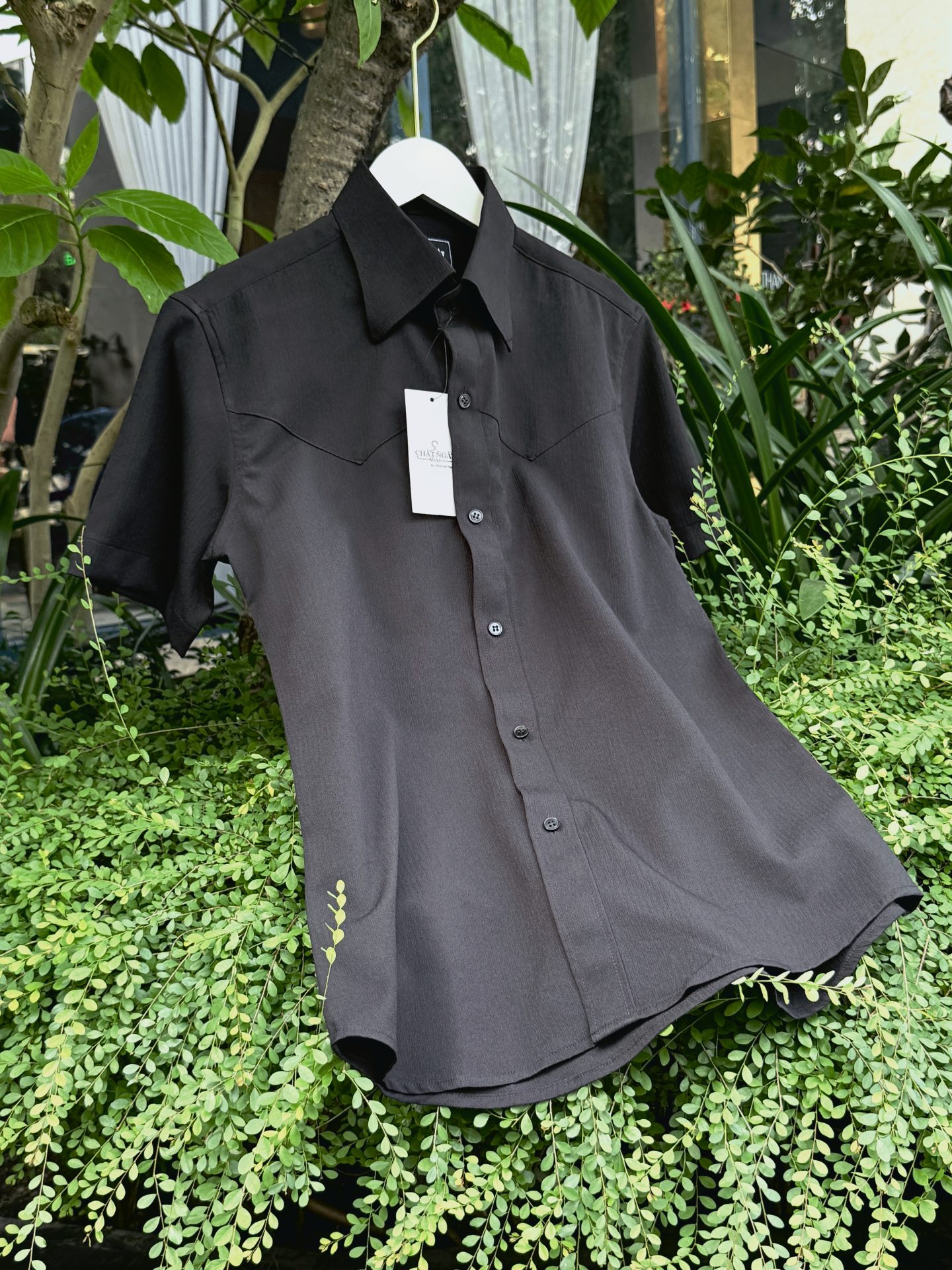 SƠ MI CỘC TAY ĐEN