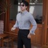 SƠ MI SỌC XÁM