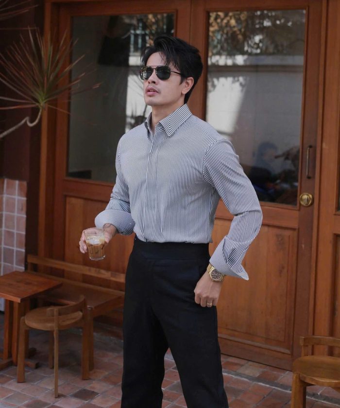 SƠ MI SỌC XÁM